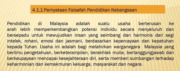 FALSAFAH PENDIDIKAN KEBANGSAAN (FPK) DAN HURAIANNYA